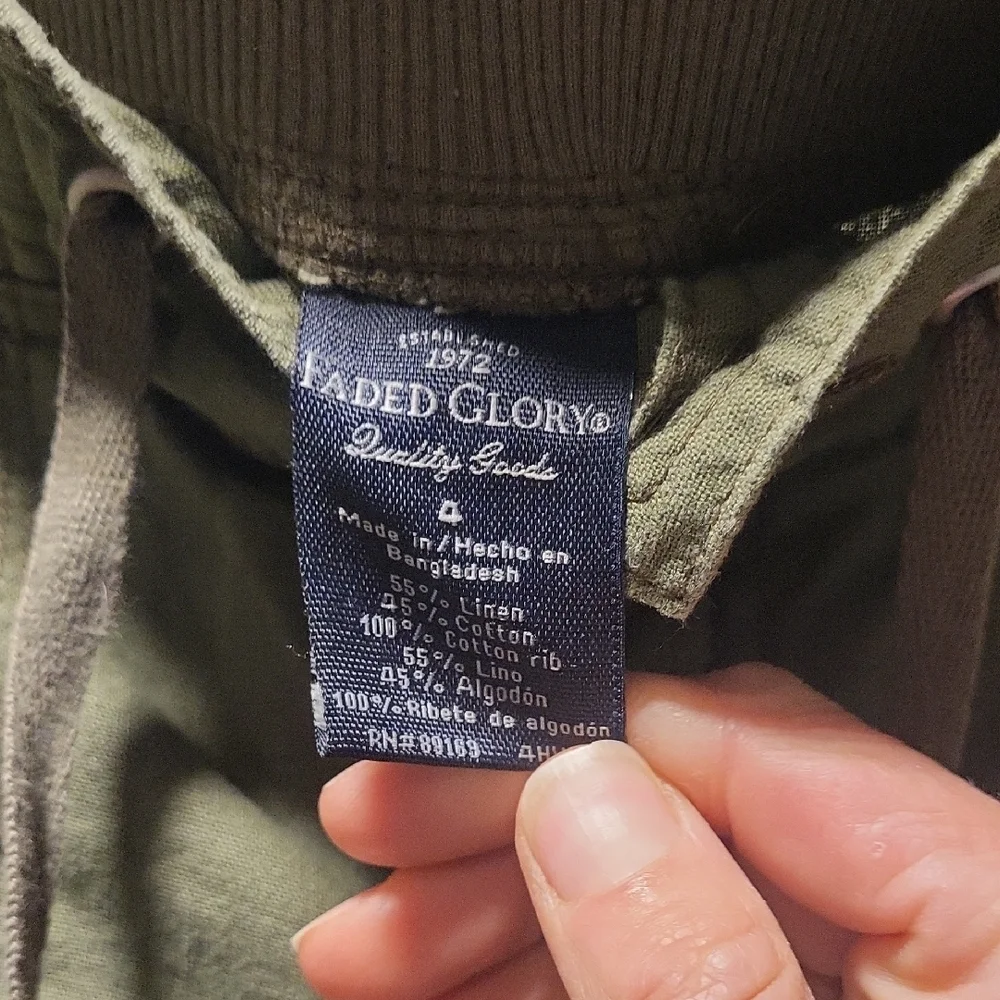 Faded Glory Olive Cargo Shorts for Men - Picture 6 of 7